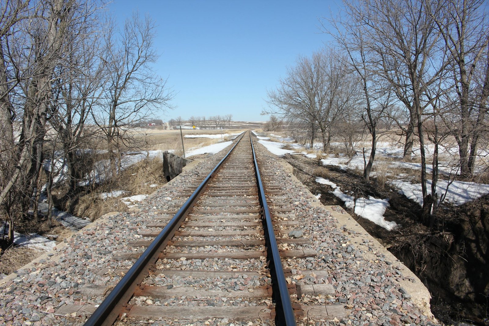 Looking north